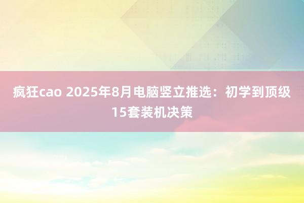 疯狂cao 2025年8月电脑竖立推选：初学到顶级15套装机决策